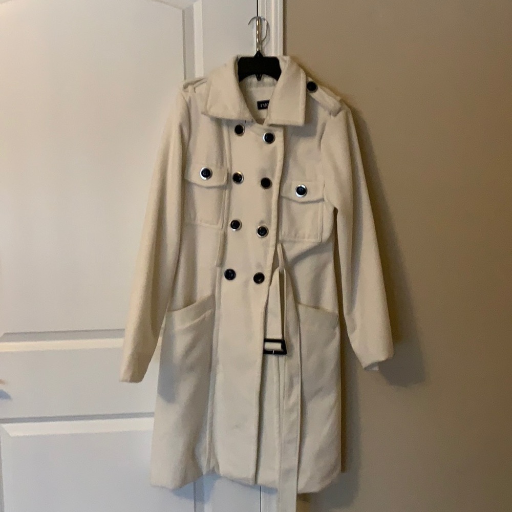 Ivory Winter Pea Coat
